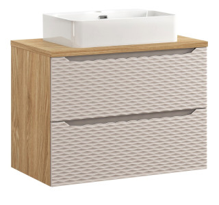 OCEAN Beige 82-80-2S-DU skrinka s umývadlom 80 cm