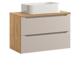 OCEAN Beige 82-90-2S-DU skrinka s umývadlom 90 cm OCEAN Beige 82-90-2S-DU skrinka s umývadlom 90 cm