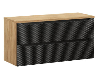 OCEAN Black 82-120-2S-D skrinka pod umývadlo 120 cm OCEAN Black 82-120-2S-D skrinka pod umývadlo 120 cm