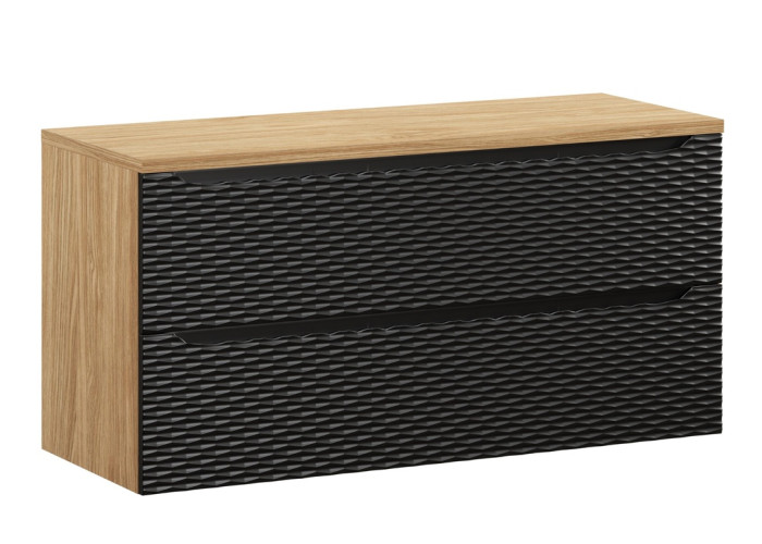 OCEAN Black 82-120-2S-D skrinka pod umývadlo 120 cm