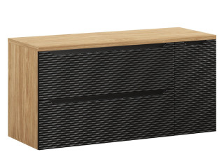 OCEAN Black 82-120-90-30-2S-D skrinka pod umývadlo 120 cm OCEAN Black 82-120-90-30-2S-D skrinka pod umývadlo 120 cm