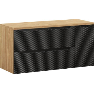 OCEAN Black 82-120-90-30-2S-D skrinka pod umývadlo 120 cm