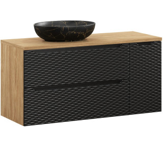 OCEAN Black 82-120-90-30-2S-DU skrinka s umývadlom 120 cm