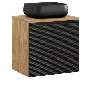 OCEAN Black 82-60-2D-DU skrinka s umývadlom 60 cm