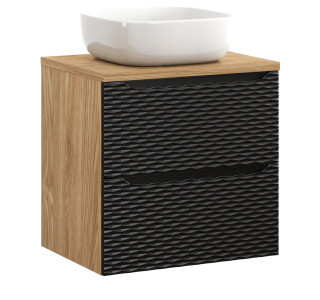 OCEAN Black 82-60-2S-DU skrinka s umývadlom 60 cm