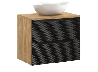 OCEAN Black 82-70-2S-DU skrinka s umývadlom 70 cm OCEAN Black 82-70-2S-DU skrinka s umývadlom 70 cm