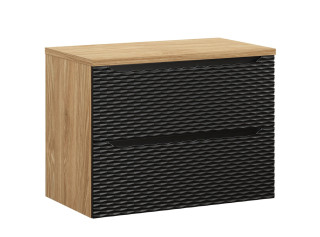 OCEAN Black 82-80-2S-D skrinka pod umývadlo 80 cm OCEAN Black 82-80-2S-D skrinka pod umývadlo 80 cm