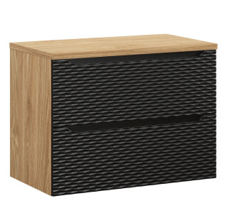 OCEAN Black 82-80-2S-D skrinka pod umývadlo 80 cm