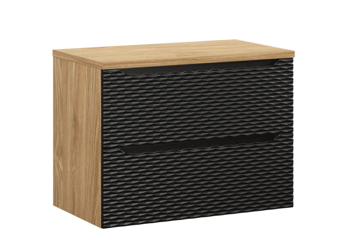 OCEAN Black 82-80-2S-D skrinka pod umývadlo 80 cm