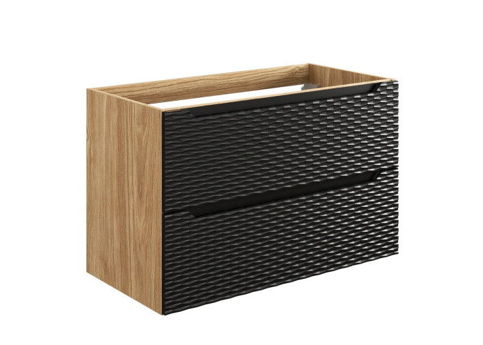 OCEAN Black 82-90-2S skrinka pod umývadlo 90 cm