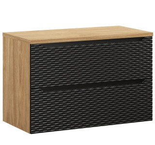 OCEAN Black 82-90-2S-D skrinka pod umývadlo 90 cm