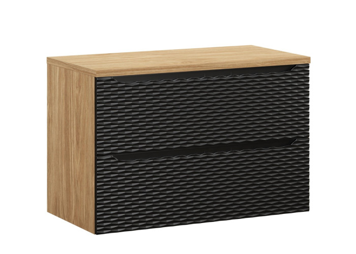 OCEAN Black 82-90-2S-D skrinka pod umývadlo 90 cm