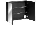 SANTA FE black 84-80-2D skrinka so zrkadlom 80 cm