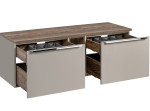 SANTA FE Taupe 82-140-B-2S-DV skrinka pod umývadlo 140 cm