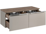 SANTA FE Taupe 82-120-B-2S-DV skrinka pod umývadlo 120 cm