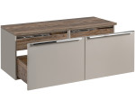 SANTA FE Taupe 82-120-B-2S-DV skrinka pod umývadlo 120 cm