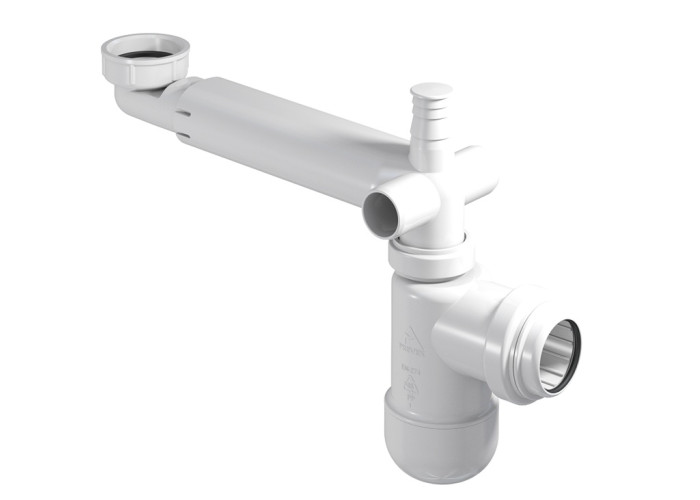 Plochý umývadlový sifón PRELOC 330 bez výpuste klik klak Plochý umývadlový sifón PRELOC 330 bez výpuste klik klak
