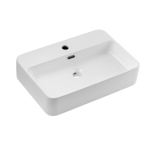 TRUST 2 biele vrchné umývadlo na dosku