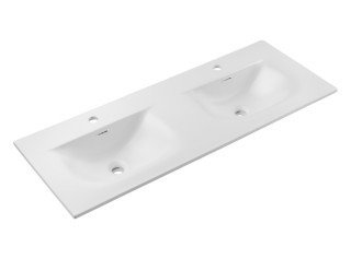SKY 1 120-DDP-8099 zápustné dvojumývadlo 120x46 cm, biele matné SKY 1 120-DDP-8099 zápustné dvojumývadlo 120x46 cm, biele matné