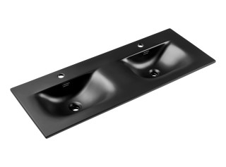 SKY 1 120-DDP-8099 zápustné dvojumývadlo 120x46 cm, čierne matné SKY 1 120-DDP-8099 zápustné dvojumývadlo 120x46 cm, čierne matné