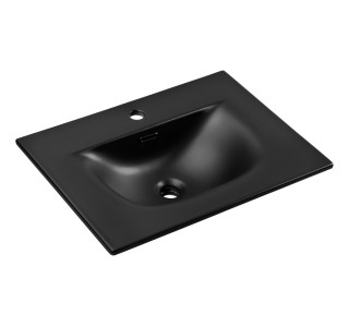 SKY 1 60-DP-8099 zápustné umývadlo 60x46 cm, čierne matné