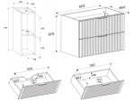 XILO 82-80-60-20-DW skrinka pod umývadlo 80 cm