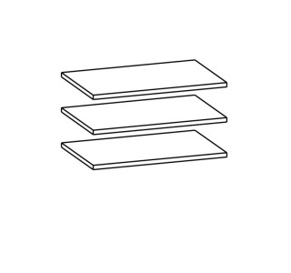 BESTO-KRONOS BT10, police do skrine BT09 (sada 3ks)