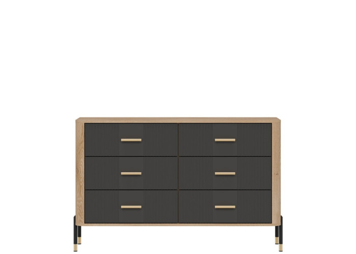 DANTE antracit DT04 komoda so zásuvkami