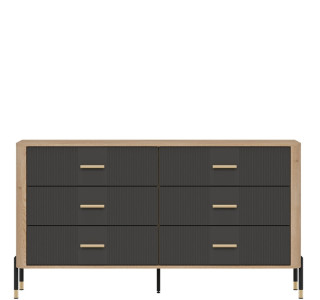 DANTE antracit DT05 komoda so zásuvkami