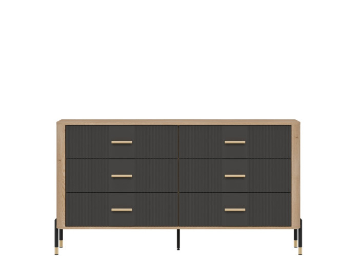 DANTE antracit DT05 komoda so zásuvkami