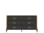 DANTE antracit DT05 komoda so zásuvkami