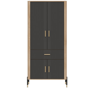 DANTE antracit DT16 šatníková skriňa