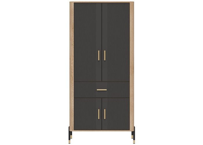 DANTE antracit DT16 šatníková skriňa