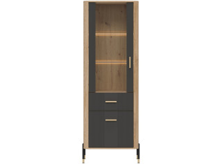 DANTE antracit DT13 vitrína