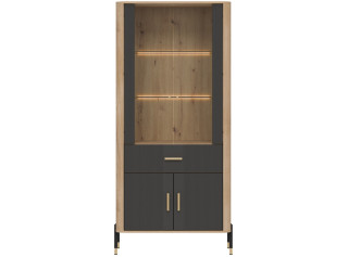 DANTE antracit DT14 vitrína