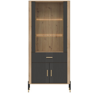 DANTE antracit DT14 vitrína