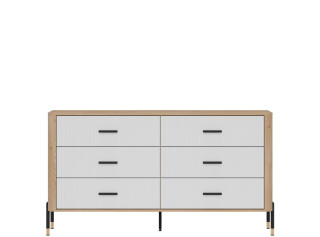 DANTE biela DT05 komoda so zásuvkami
