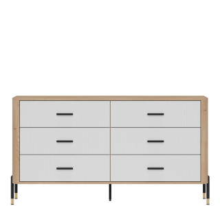 DANTE biela DT05 komoda so zásuvkami