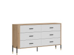 DANTE biela DT05 komoda so zásuvkami