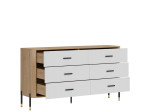 DANTE biela DT05 komoda so zásuvkami