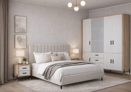DANTE biela, spálňový nábytok