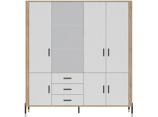 DANTE biela DT17 šatníkovo-policová skriňa