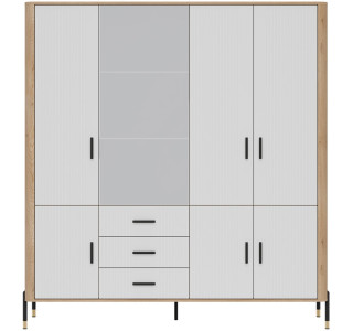 DANTE biela DT17 šatníkovo-policová skriňa