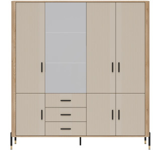 DANTE kašmír DT17 šatníkovo-policová skriňa