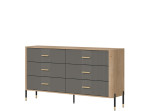DANTE sivá DT05 komoda so zásuvkami DANTE sivá DT05 komoda so zásuvkami