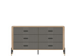 DANTE sivá DT05 komoda so zásuvkami DANTE sivá DT05 komoda so zásuvkami