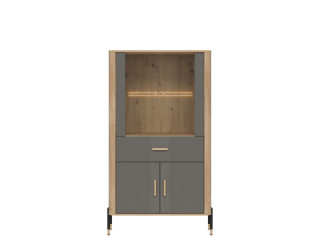 DANTE sivá DT12 vitrína