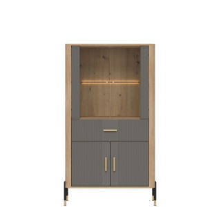 DANTE sivá DT12 vitrína