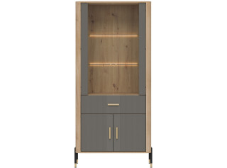 DANTE sivá DT14 vitrína