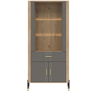 DANTE sivá DT14 vitrína